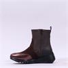 Wonders Kyoto Stretch Wedge Boot - Brown Stretch